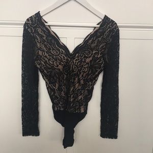 Express Long sleeve Lace bodysuit